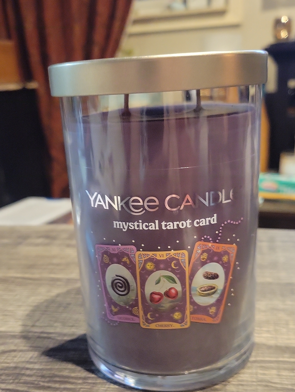 Mystical Tarot Card Yankee Large 2 Wick Tumbler Jar Candle/ 20 Oz.